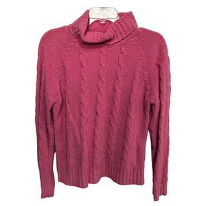 Sonoma Life Style Pink Long Sleeve Turtle Neck Pullover Sweater Women's M 1433